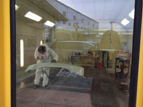 チェイサー（CHASER）バンパー塗装中