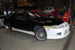 トヨタ　ソアラ（TOYOTA)　エアロパーツ取り付け塗装　エアロパーツ取り付け事例