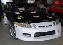 トヨタ　ソアラ（TOYOTA)　エアロパーツ取り付け塗装　エアロパーツ取り付け事例