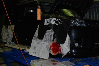 トヨタ　カローラルミオン（TOYOTA)　4輪キャリパー塗装　自動車修理事例