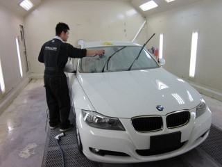 BMW　3SeriesSedan.320i　ガラスコーティング　リアルガラスコート　ハイパービュー(SOFT99)　