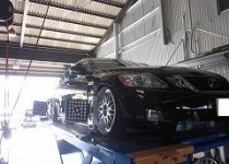 レクサス(LEXUS)　4輪アライメント調整　アムテックス社製4輪アライメントテスター使用