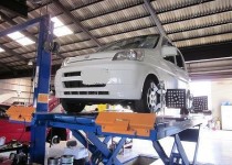 ホンダ　ライフ（HONDA　LIFE　JB1）　4輪アライメント調整　アムテックス社製4輪アライメントテスター使用