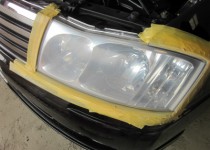 日産　Y34グロリア（NISSAN　GLORIA）　　ヘッドライトのクモリで困っている方、ライト磨きま専家？？