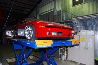 三菱　GTO(MITSUBISHI　GTO)　ブレーキローター研磨及び4輪アライメント調整　