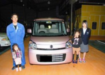 遠賀郡☆I様　スズキ　スペーシア(SUZUKI　SPACIA)　Jプランで新車のご成約ありがとうございます。