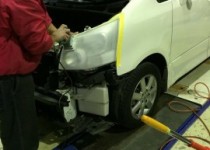 ノア（NOAH)ヘッドライト磨き