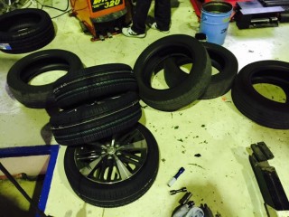 トヨタウィッシュ(TOYOTA wish)タイヤ交換