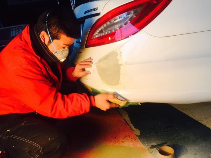 Mercedes-Benz（メルセデスベンツ）リアバンパー傷修理