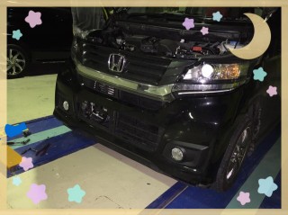 HONDA N-WGON(ホンダ エヌワゴン)フロントバンパー修理