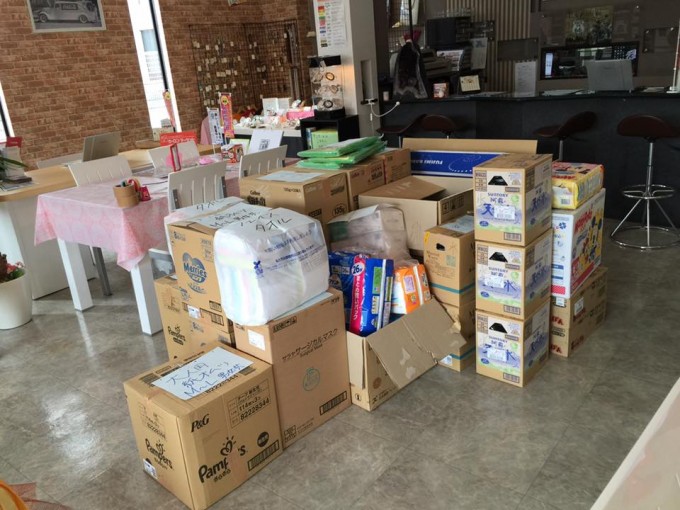 熊本地震　沢山の救援物資が届いてます！