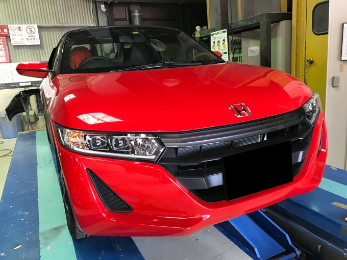 HONDA S660(ホンダ エスロクロクマル)エアロパーツ塗装取付