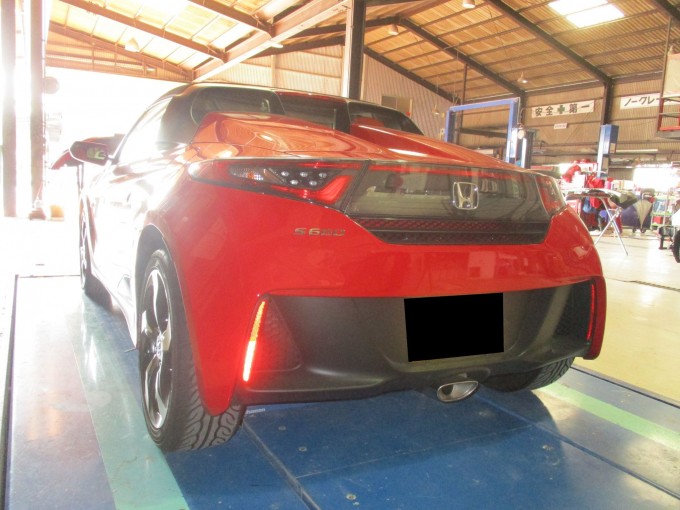 HONDA S660(ホンダ エスロクロクマル)エアロパーツ塗装取付