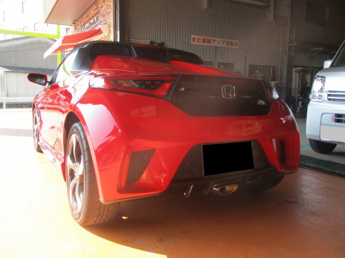 HONDA S660(ホンダ エスロクロクマル)エアロパーツ塗装取付