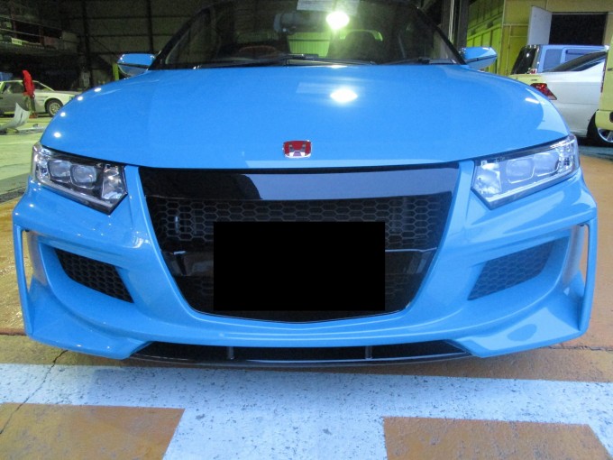 HONDA S660（ホンダエスロクロクマル）エアロパーツの色分け塗装取り付け